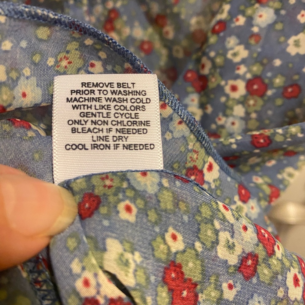Maurices XL Top Sheer Floral Blouse Button Front Ruffle Shirt - Picture 5 of 7